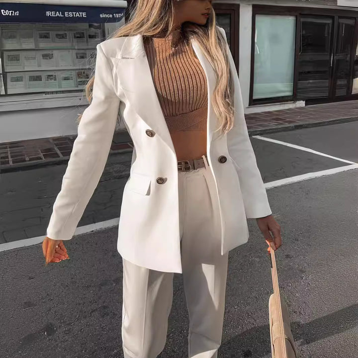 Dame elegant blazer i klassisk snit Stilla