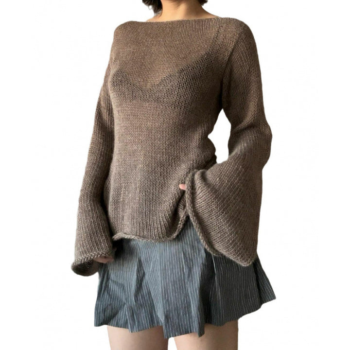 Dame moderigtig sweater med løs pasform Stilla