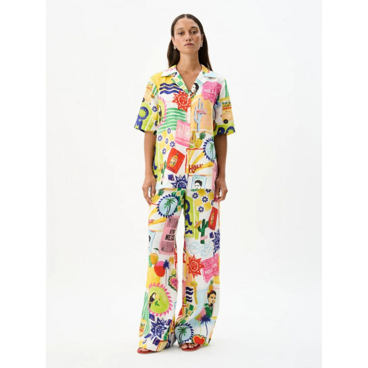 Femme Vibrant Grafik Co-Ord Sæt Stilla