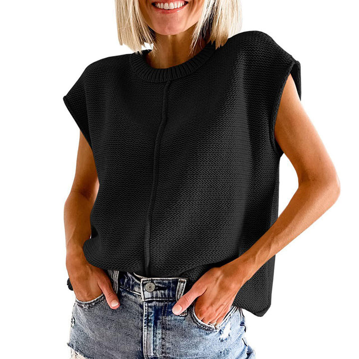 Dame strik-overdel med moderne snit og afslappet design Stilla