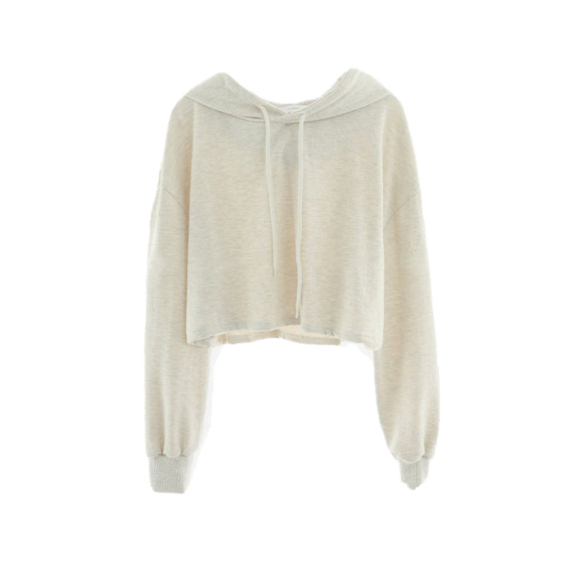 Kvinders afslappede cropped hoodie Stilla 1772505824