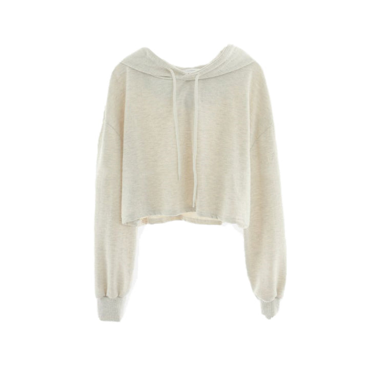 Kvinders afslappede cropped hoodie Stilla 1772505824