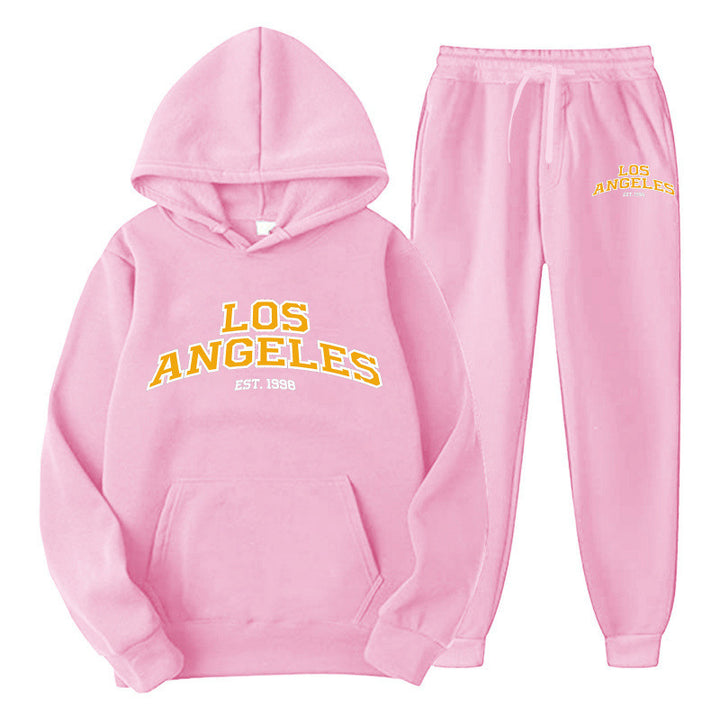 Kvindernes Sporty Hoodie og Joggingbukser Sæt Skovae