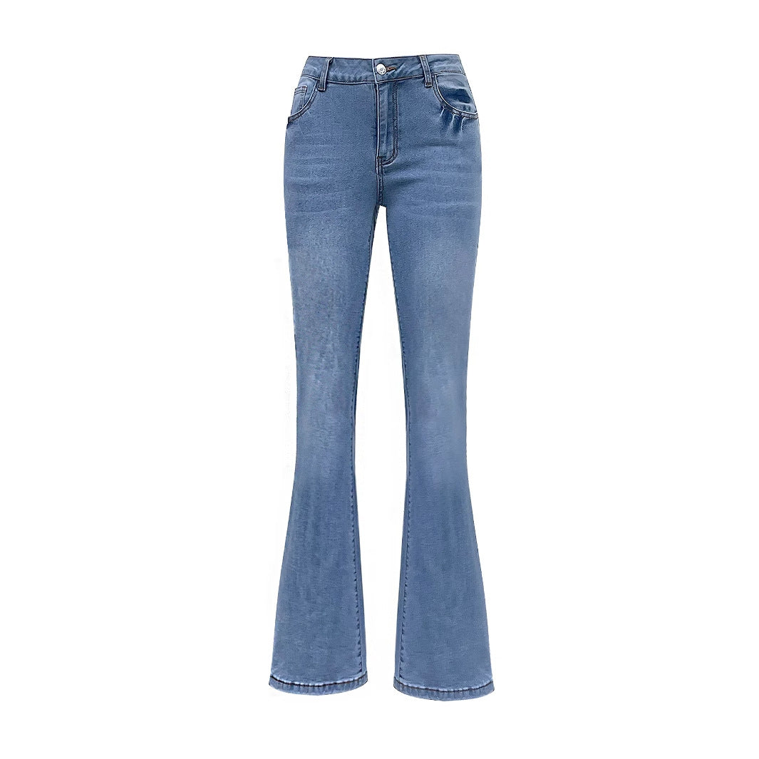 Kvindernes flagrende jeans med dekorative sløjfer Stilla