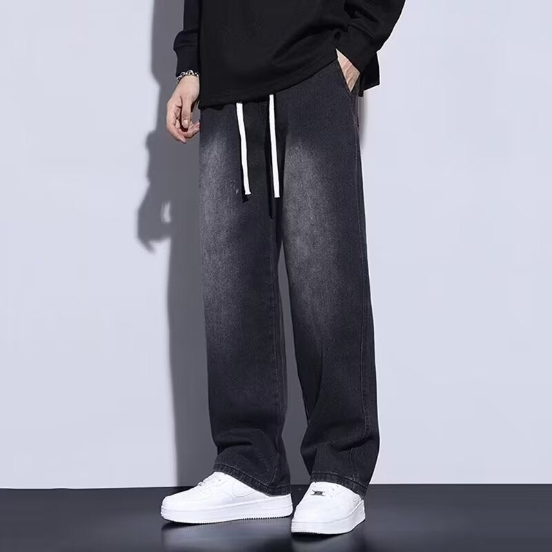 Herre afslappede Relaxed Fit jeans med moderne snit og elastisk bånd Stilla