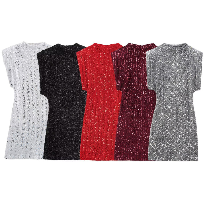 Stilla | Alsidig Multi-Color Uden Ærmer Nederdel Kjole