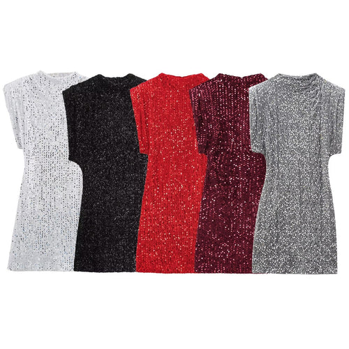Stilla | Alsidig Multi-Color Uden Ærmer Nederdel Kjole