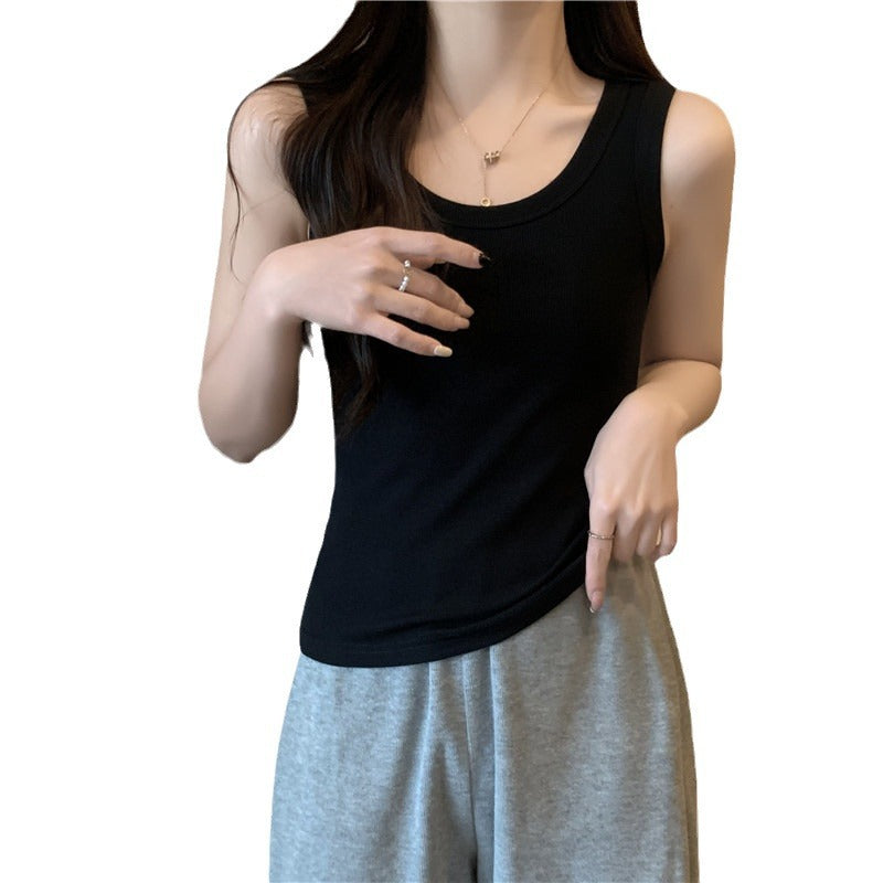 Femme Ribben skjorte Letvægts tanktop Stilla