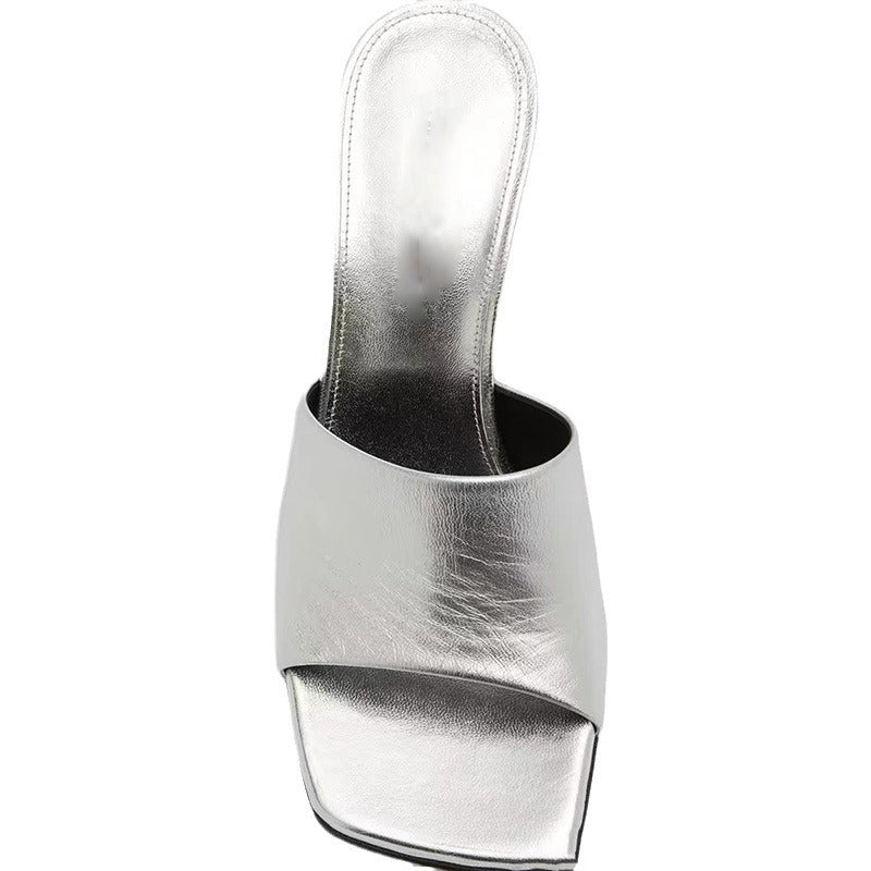 Femme Modern Minimalistisk Åben-Tå Skridsikker-Sandaler Stilla
