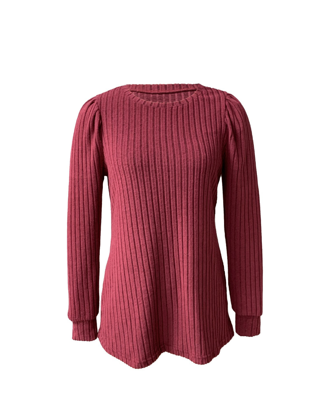 Damer Struktureret Sweater med Puffærmer Stilla