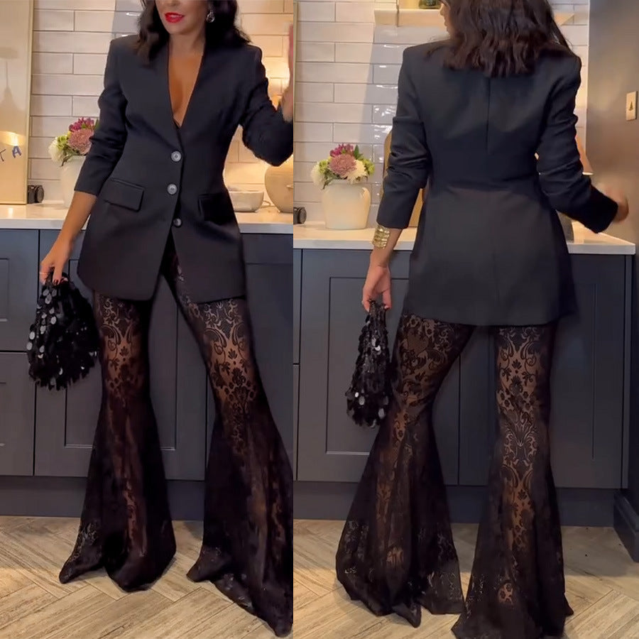 Dame Blazer med figursyet snit og elegante knapdetaljer Stiila