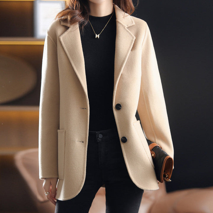 Stilla | Efterår og vinter tyk tweed dame blazer