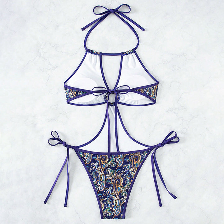 Dame Cut-Out Halter Badetøj Stilla