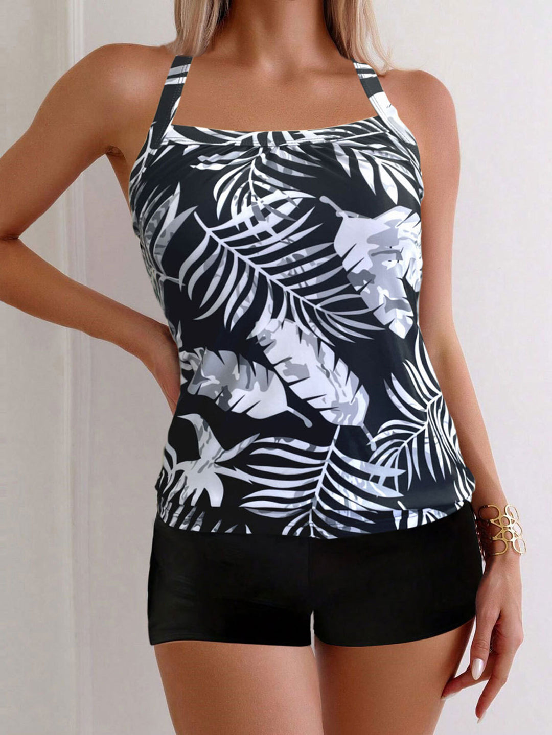 Dame sporttop med shorts Stilla