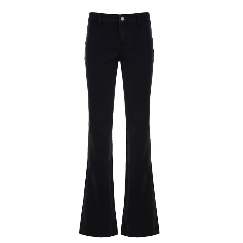 Dame Flared Jeans i tidløst design med høj talje Skovae