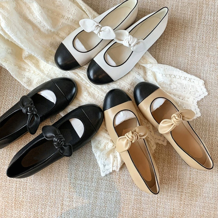Femme Chic Bue Detalje Balletsko Stilla