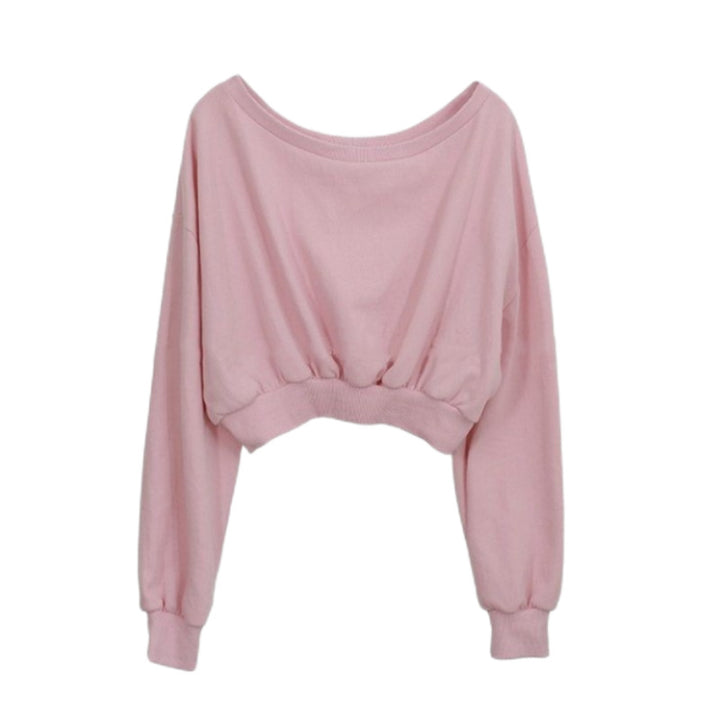 Kvindernes afslappede cropped sweater med elastisk talje Stilla