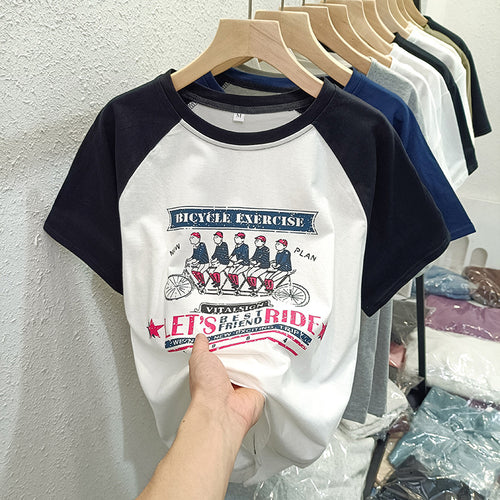 Femme Relaxed Fit Graphic Baseball Tee Stilla
