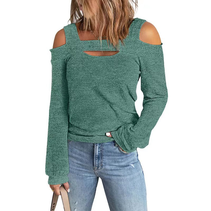 Damer mode langærmet top med cut-outs Stilla