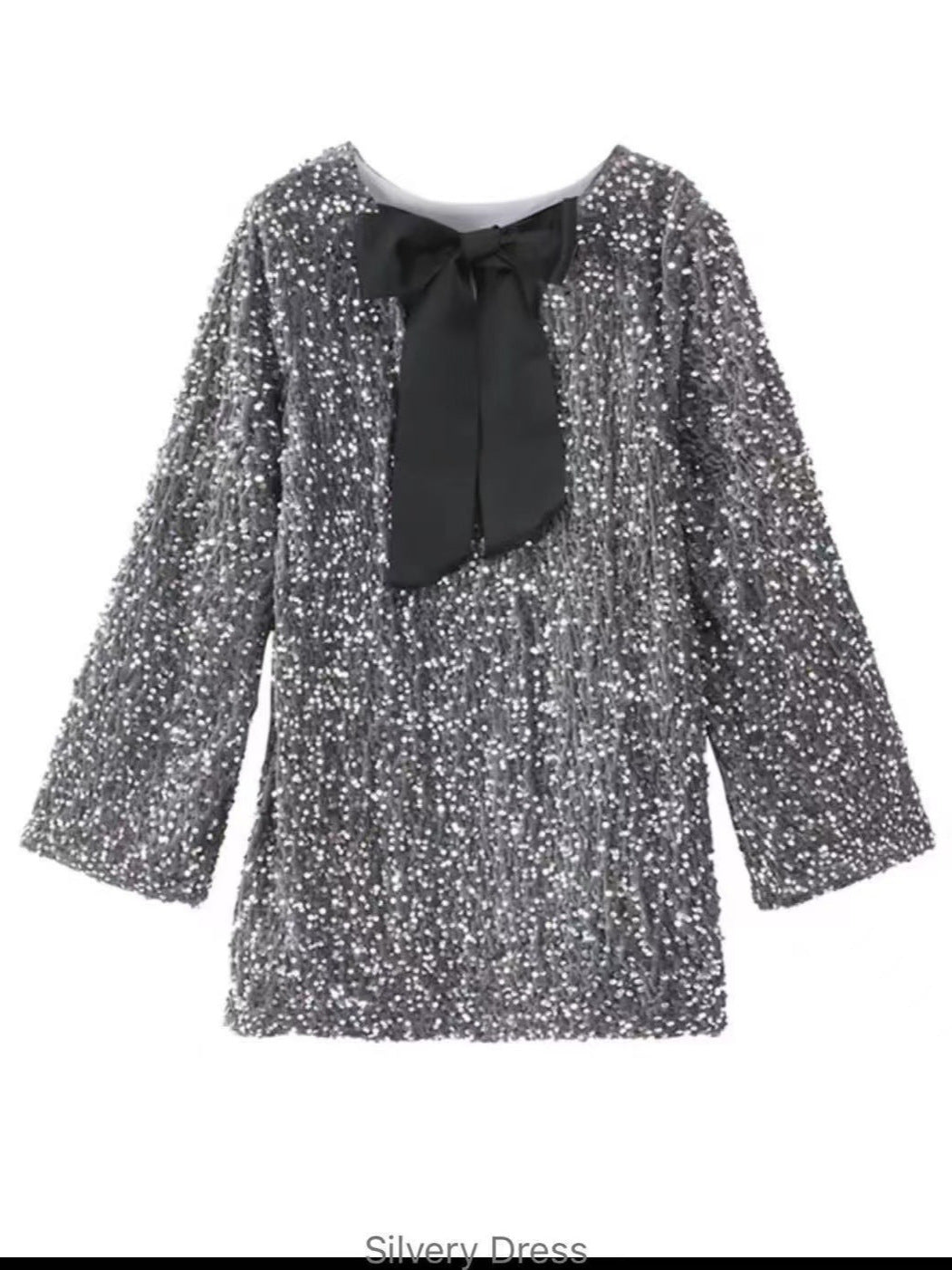 Dame aften kjole med elegant bue-ryg detalje Stilla