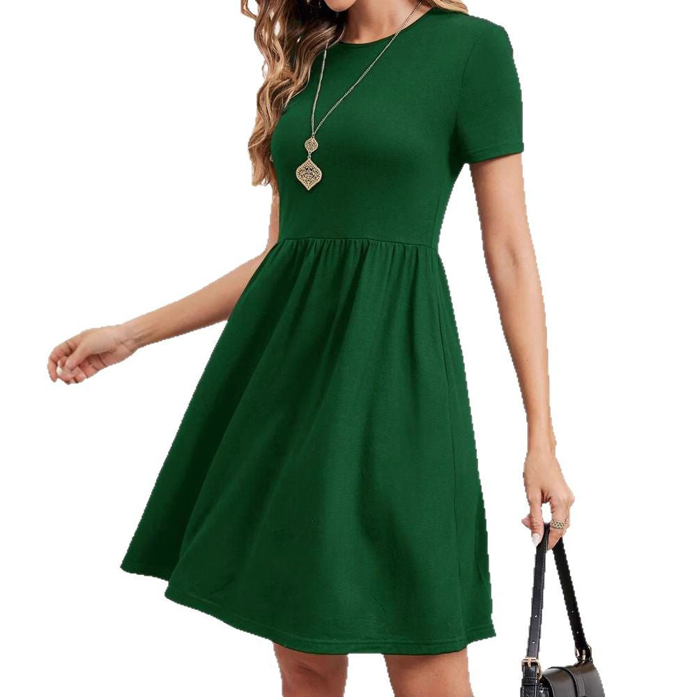 Dame fritidskjole med taljering og elegant skirt Stilla