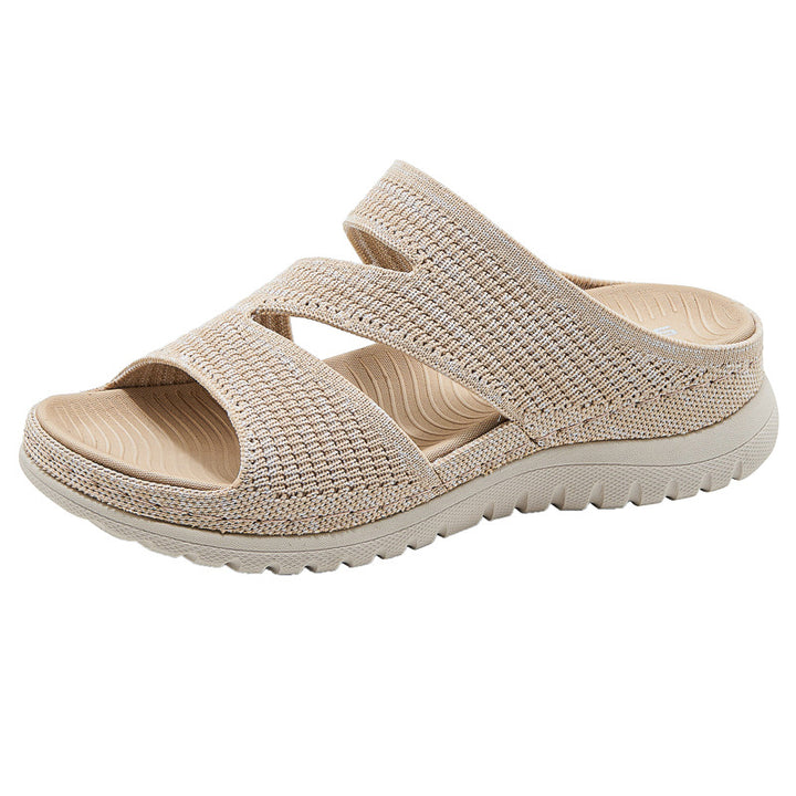 Dame Komfort-sandaler med åndbart overmateriale og fleksibel sål Stilla