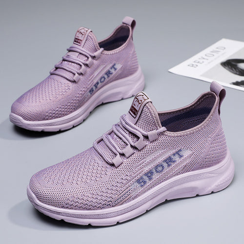 Herre Sporty Sneakers med åndbar strikkestruktur og skridsikker sål Stilla