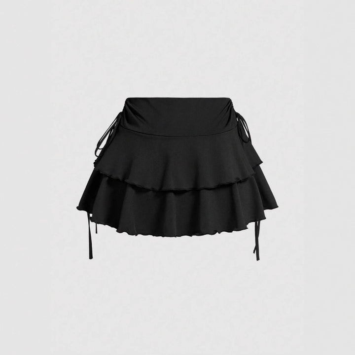 Dame Sommerligt Crop-Top og Mini-Nederdel Sæt Skovae