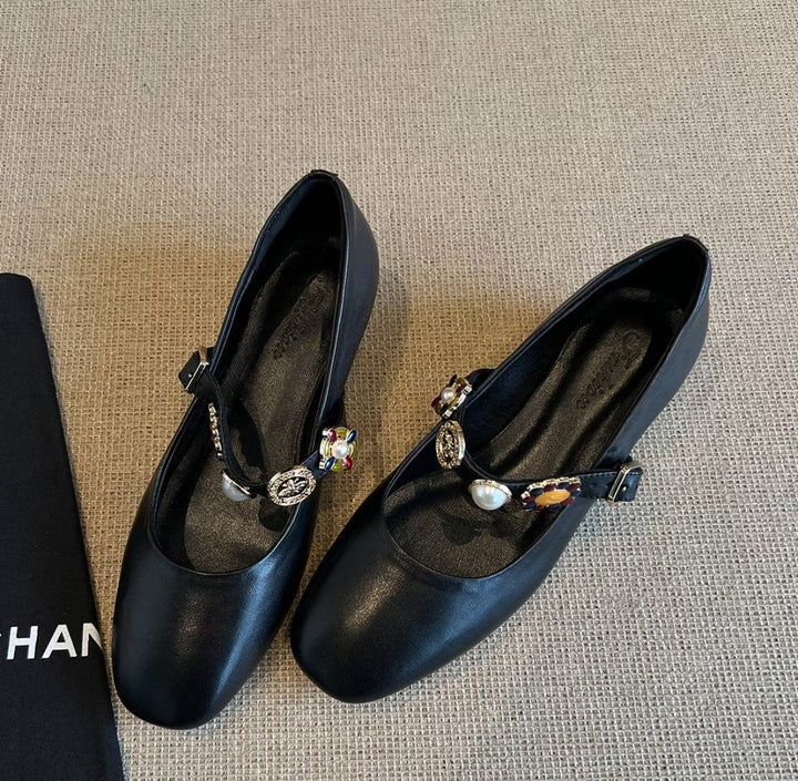 Damer elegante Mary Jane Loafers med dekorativ rem Stilla