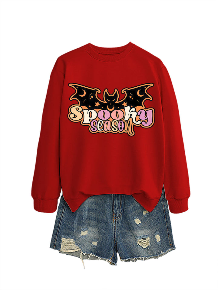 Kvinders sweatshirt med kreativ Halloween-design Stilla