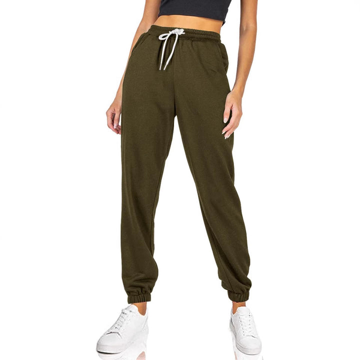 Dame sporty joggingbukser med elastisk talje og sidelommer Stilla