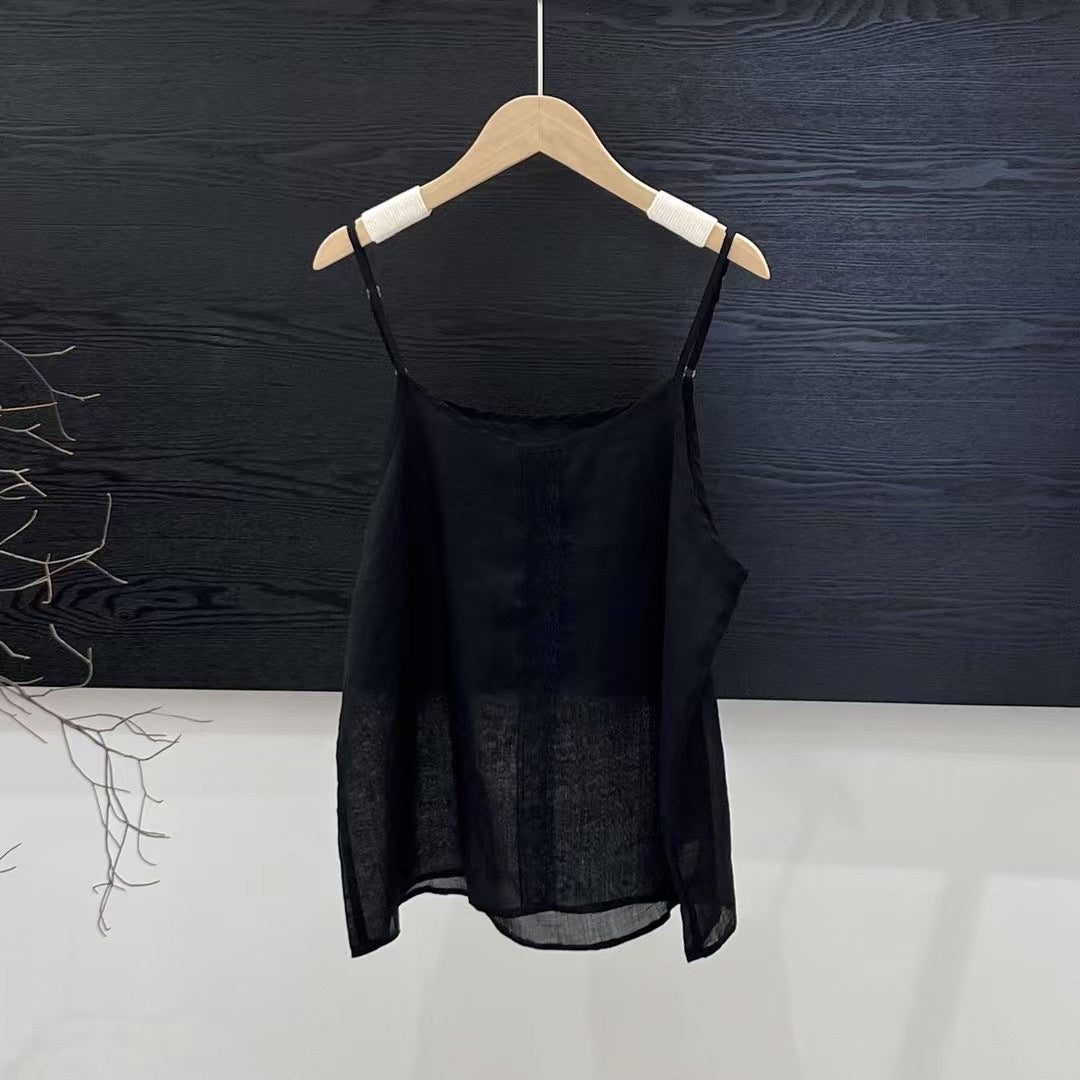 Femme Relaxed Fit Letvægts Spaghetti Strop Top Stilla