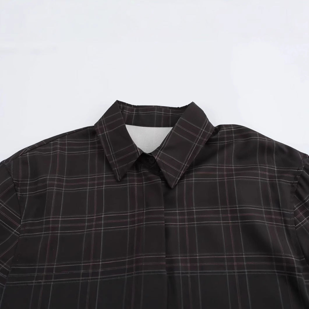 Stilla | Kunstnerisk Print Langærmet Bluse