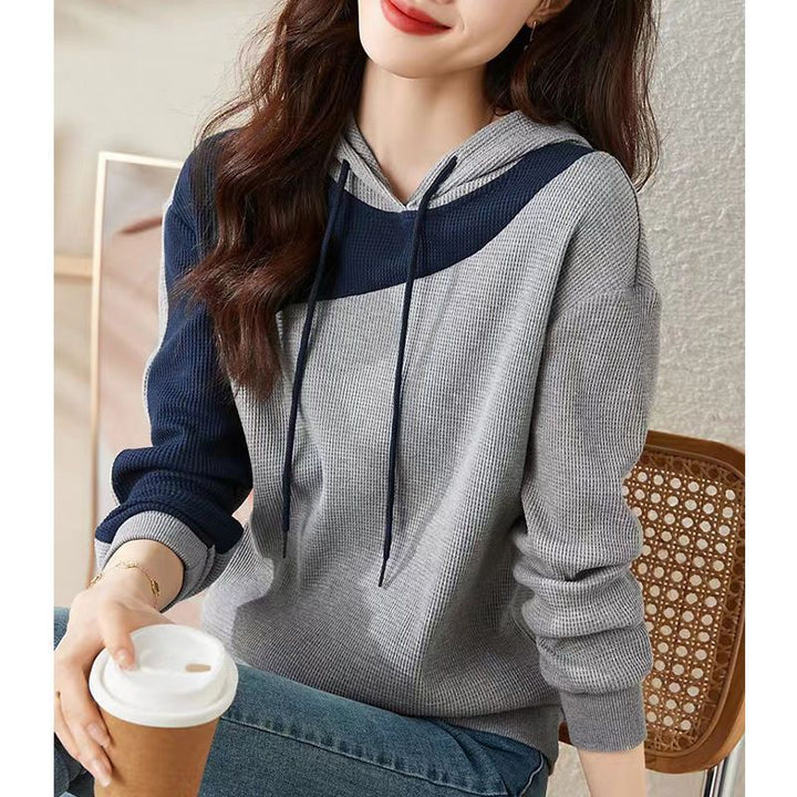 Kvinderne fashionable hoodie med tekstureret design Stilla