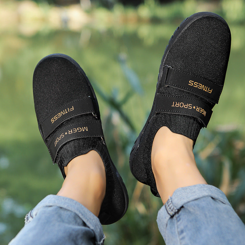 Herre Let Slip-On Sport Sneakers med Justerbare Remme Stilla