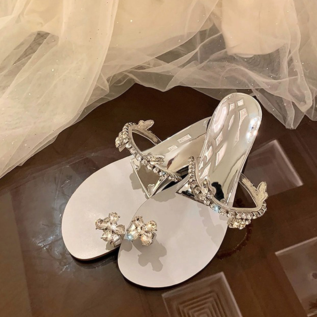 Kvinder Slide Sandaler med elegante strass-accenter Stilla