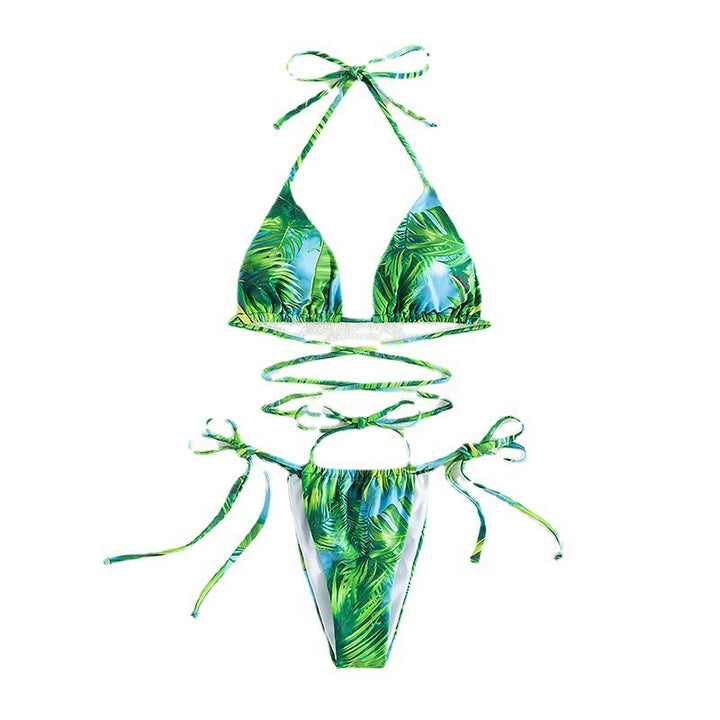 Dame Triangel-Bikini med legende snøre-design Skovae