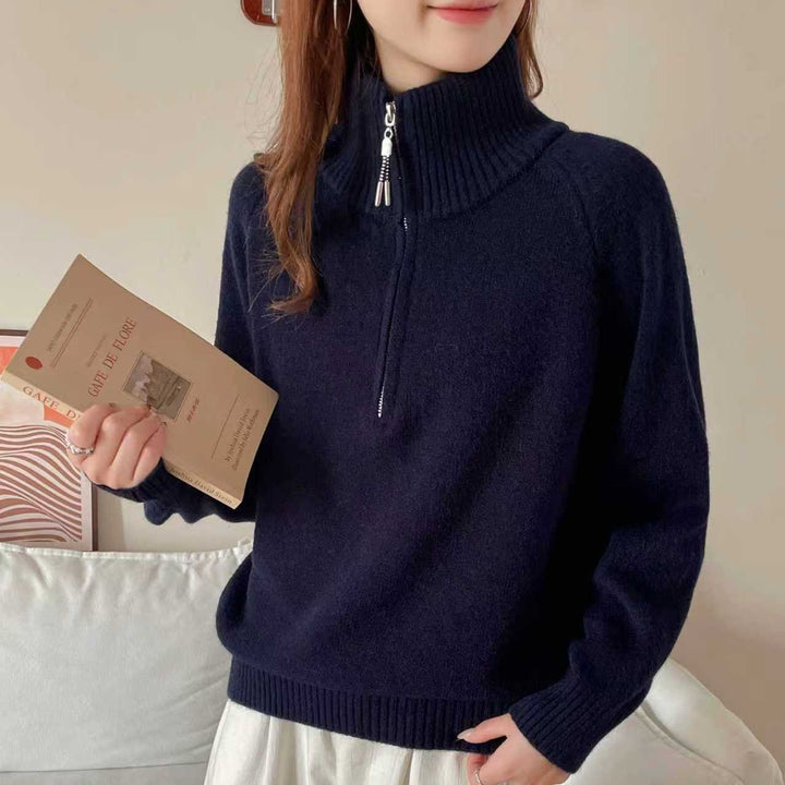 Damer Cozy Sweater med Høj Krave Stilla