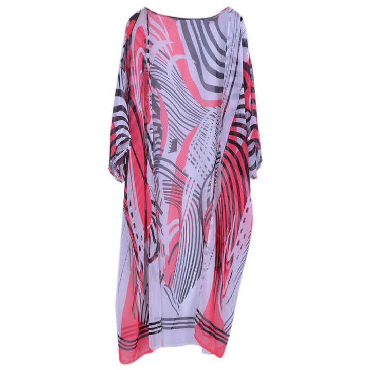 Femme Stilfuld Trykt Kimono Indpakning Stilla