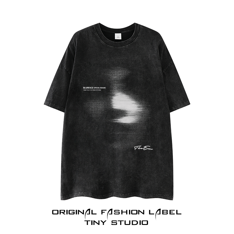 Dame T-shirt med kunstnerisk motiv og afslappet snit Stilla