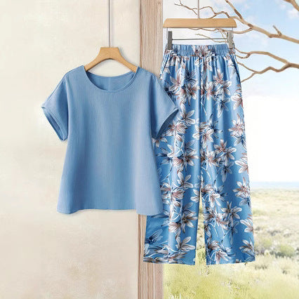 Kvinder Afslappet Blomster Print Loungewear Sæt Stilla