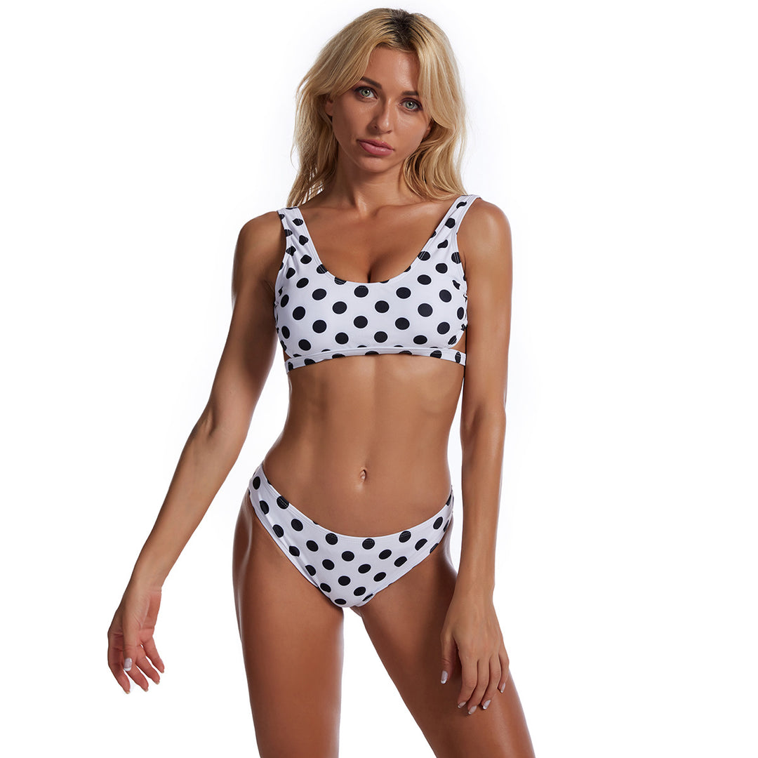 Kvinder High-Waist Stribet Bikini-Sæt Stilla