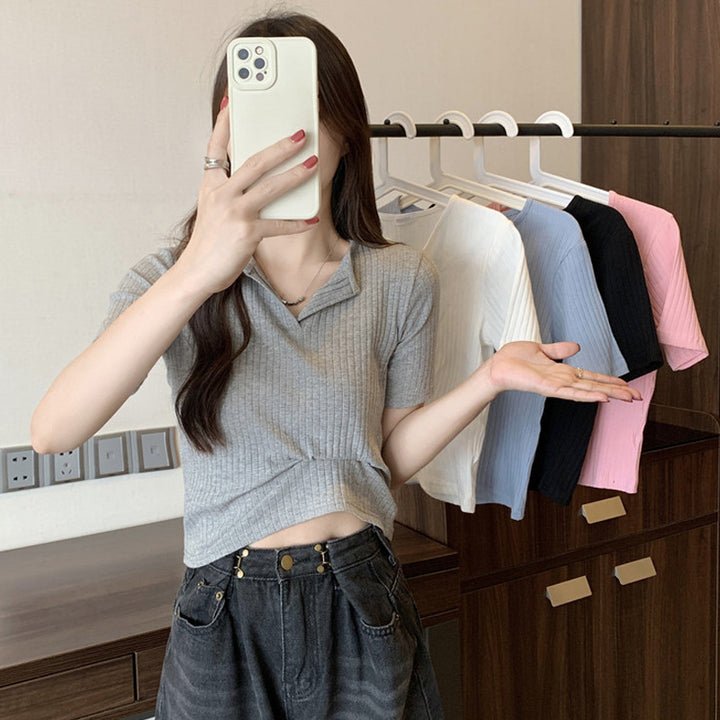 Femme Rippentrøje Button-Up Casual Top Stilla