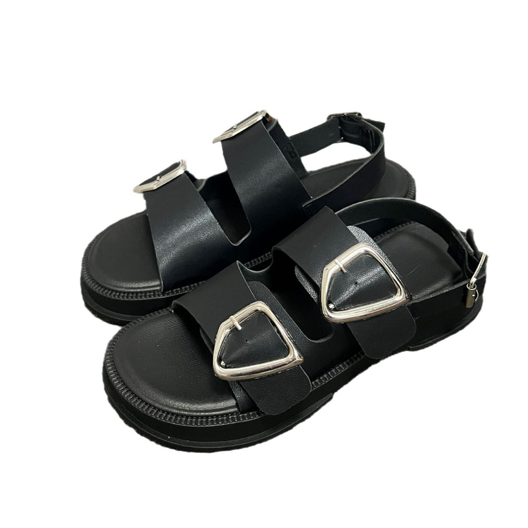 Damer Komfortable Sandaler med fashionable spænder og skridsikker sål Stilla