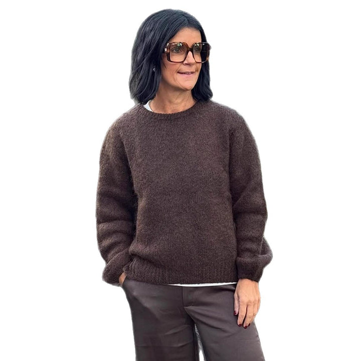 Dame stilfuld Relaxed-Fit pullover med voluminøse ærmer Stilla