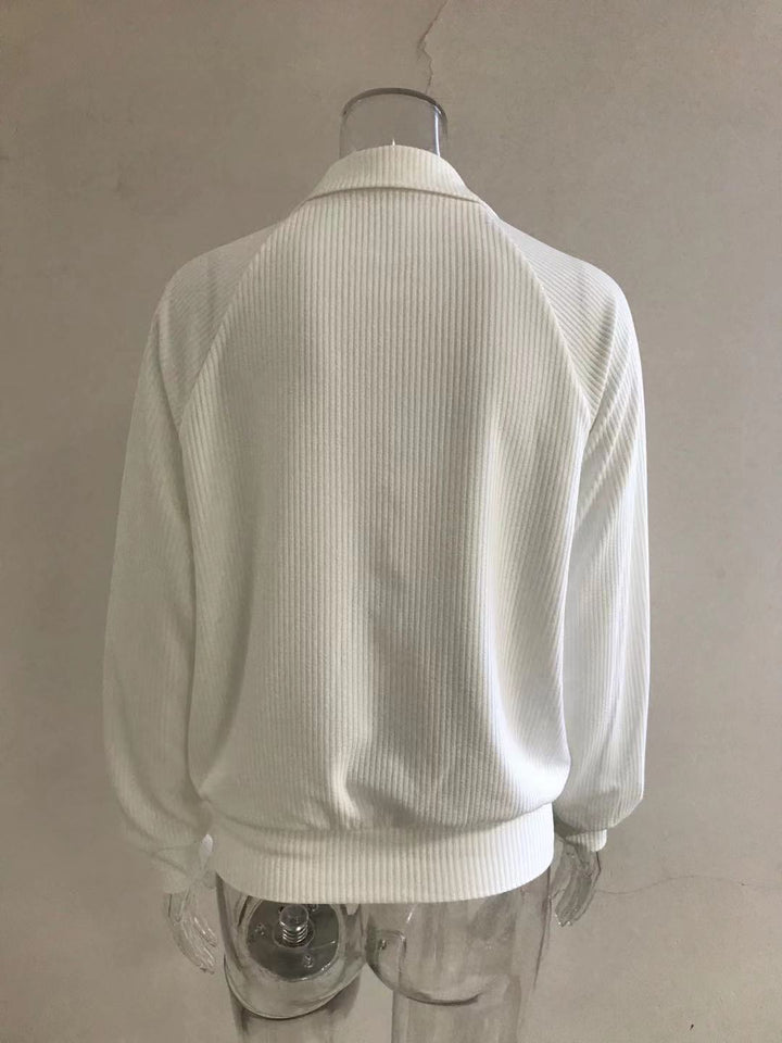 Dame elegant Zip-jakke med hætte Stilla