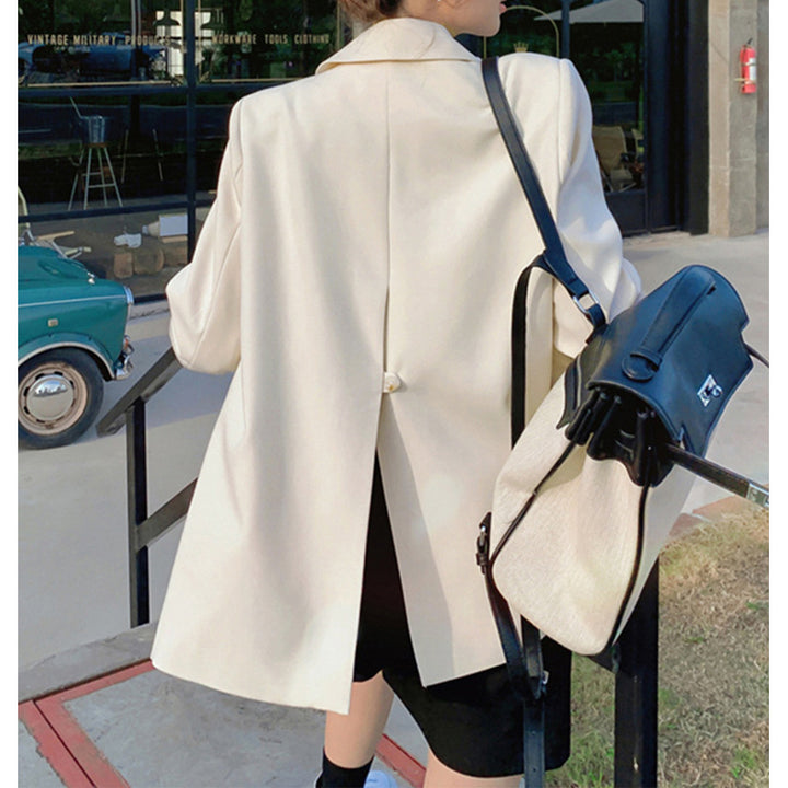 Dame elegant Oversize-blazer med struktureret design og praktiske lommer Stilla