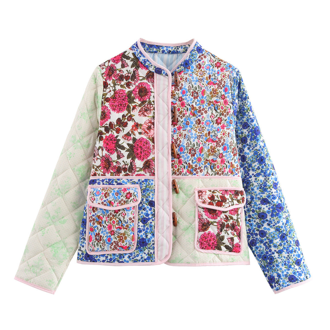Femme Artistic Patchwork Utility Jakke Stilla
