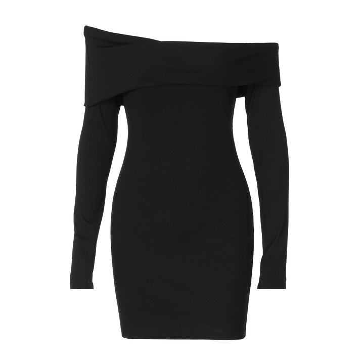 Dame Figurtilpasset Off-Shoulder Kjole med lange ærmer og elegant design Stilla