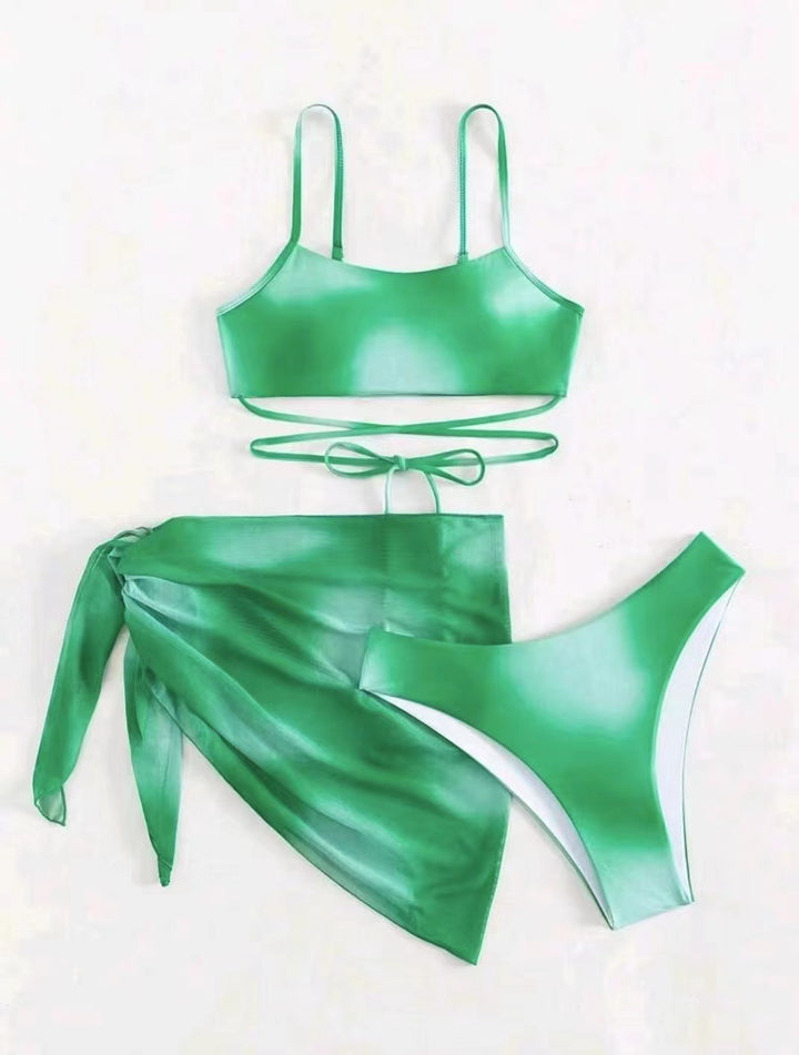 Dame Bikini Sæt med asymmetrisk Nederdel Stilla